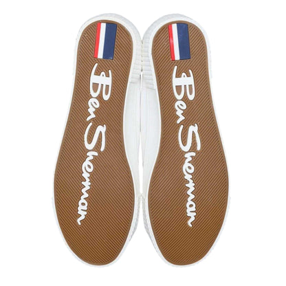 White - Lifestyle - Ben Sherman Mens Logo Trainers