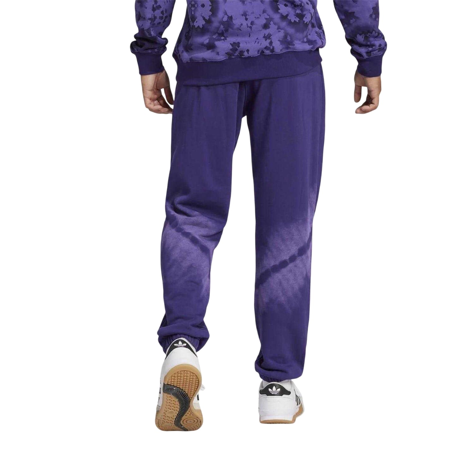 Dark Purple - Back - Adidas Mens Real Madrid CF Tracksuit Bottoms