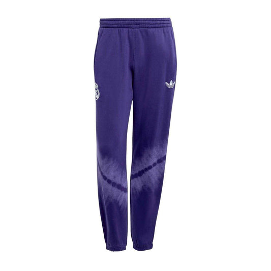 Dark Purple - Front - Adidas Mens Real Madrid CF Tracksuit Bottoms