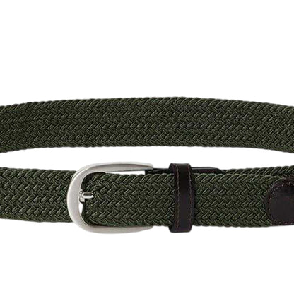 Forest - Back - Osprey Mens Sam Plaited Leather Trim Belt