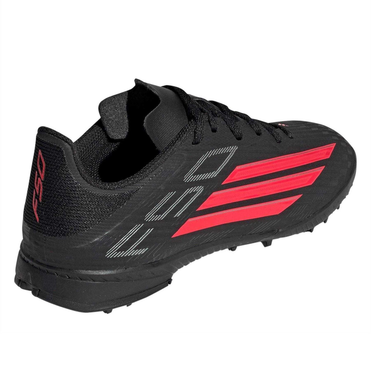 Black-Red - Back - Adidas Childrens-Kids F50 League Football Astro Turf Trainers