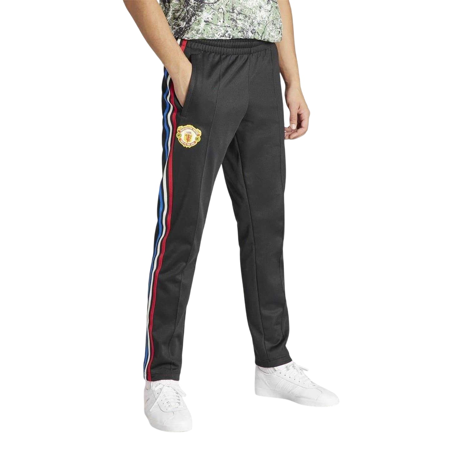 Black - Lifestyle - Adidas Mens Manchester United FC Tracksuit Bottoms