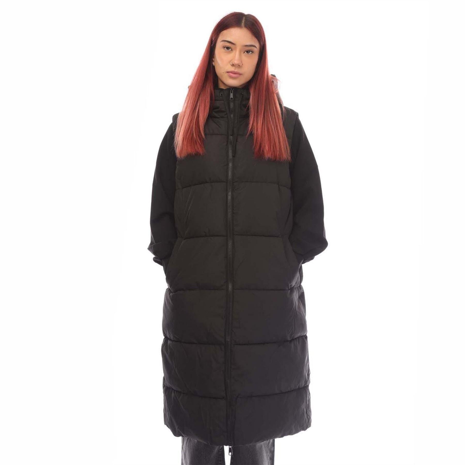 Black - Front - Vero Moda Womens-Ladies Ligaane Polyester Gilet