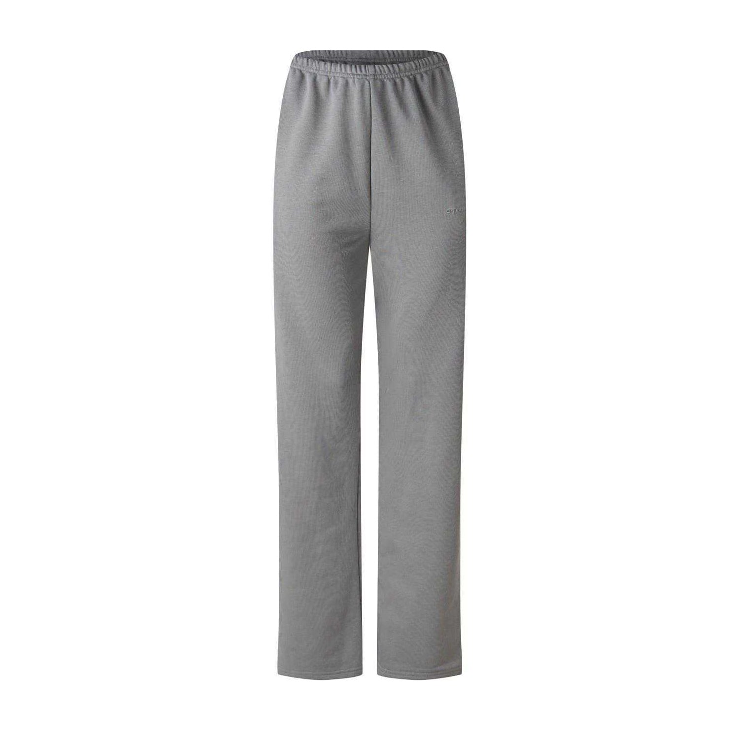 Wolf Grey - Front - Sisters and Seekers Womens-Ladies Embroidered Logo Wide Leg Sweatpants