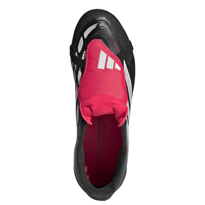 Black-Red - Lifestyle - Adidas Childrens-Kids Predator League Soft Ground Rugby Boots