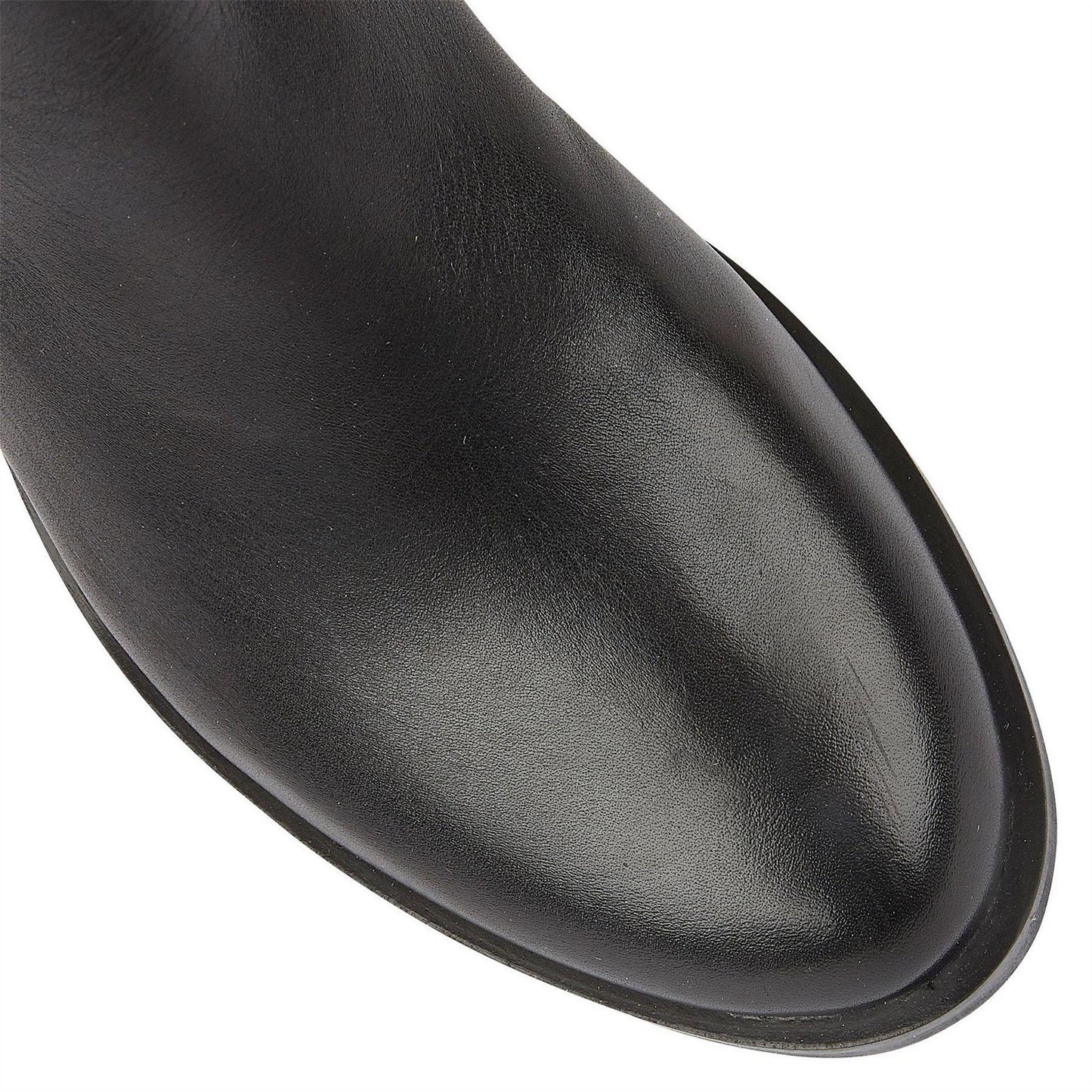 Black - Lifestyle - Lotus Shoes Womens-Ladies Brandi Buckle Detail Knee-High Boots