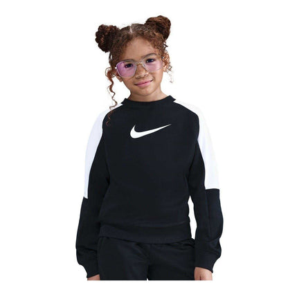 Black - Side - Nike Childrens-Kids Colour Block Dri-FIT Tracksuit
