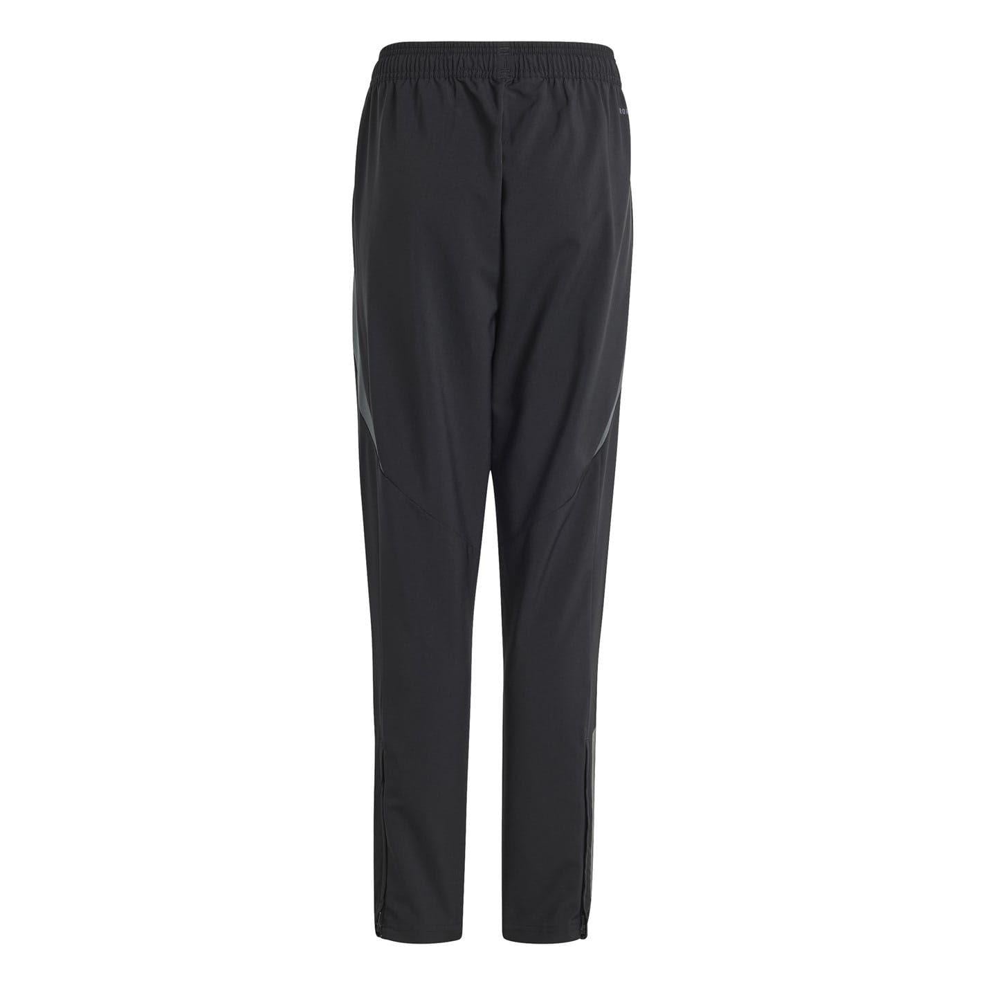 Black-Dark Grey - Back - Adidas Childrens-Kids Tiro 24 Competition Presentation Tracksuit Bottoms