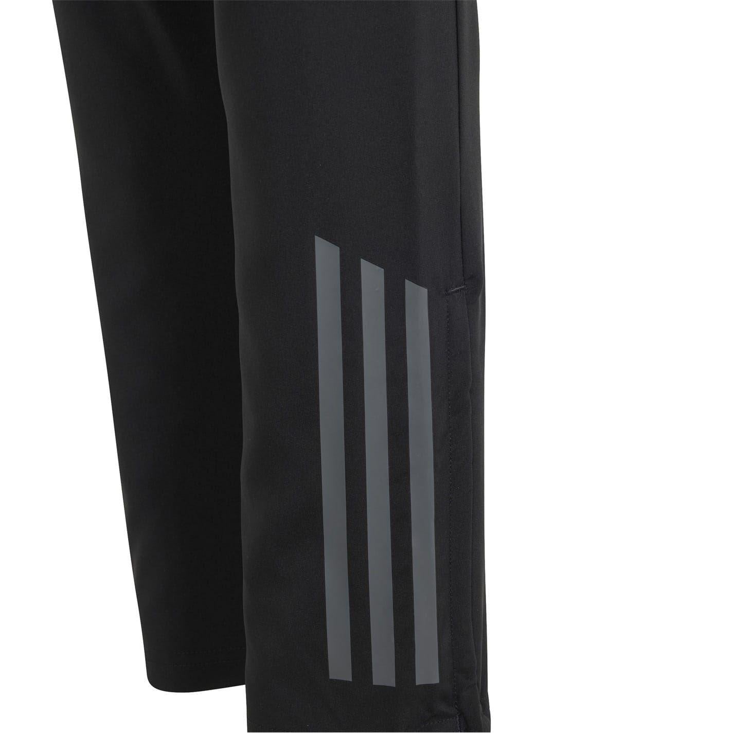 Black-Dark Grey - Side - Adidas Childrens-Kids Tiro 24 Competition Presentation Tracksuit Bottoms