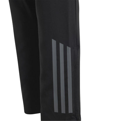 Black-Dark Grey - Side - Adidas Childrens-Kids Tiro 24 Competition Presentation Tracksuit Bottoms
