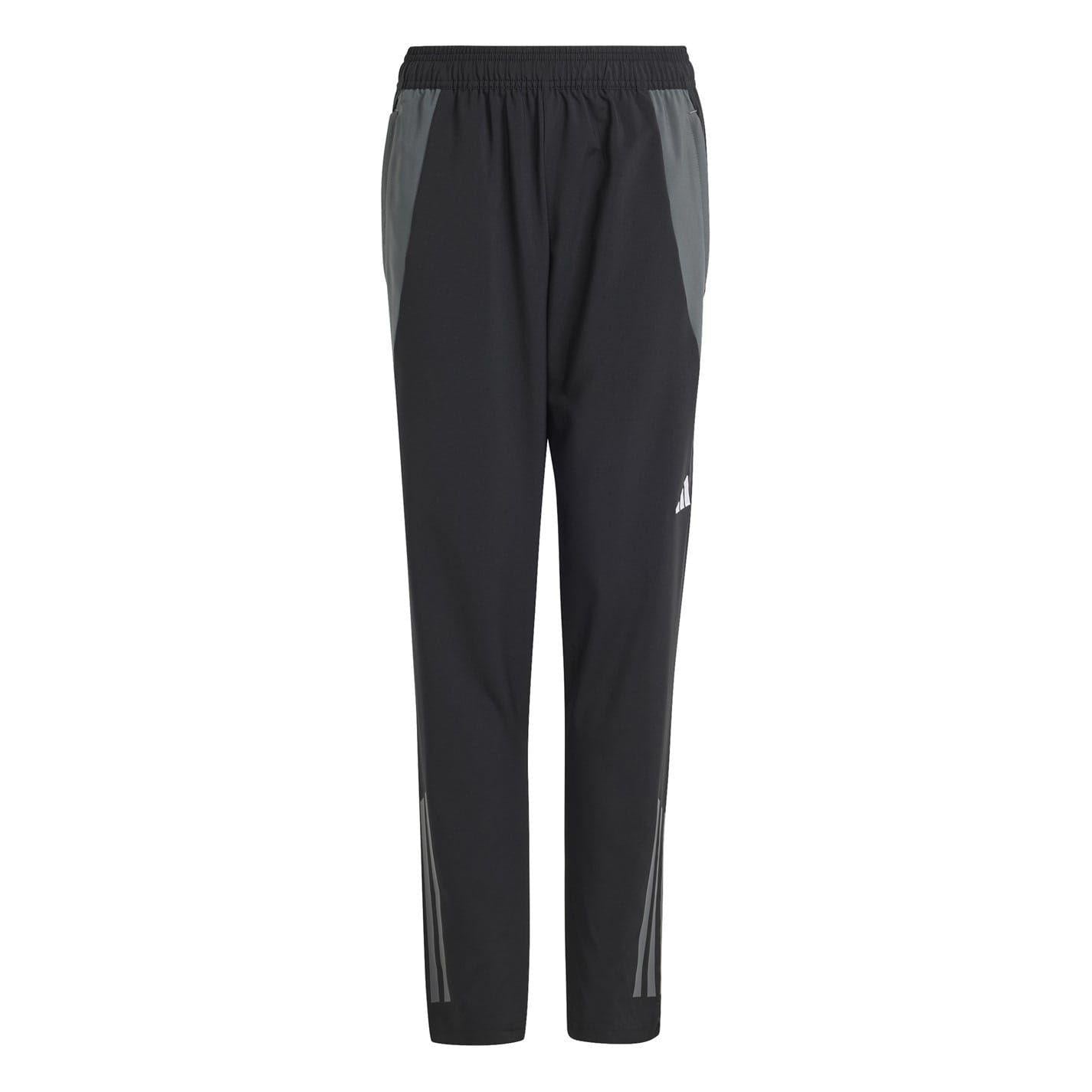Black-Dark Grey - Front - Adidas Childrens-Kids Tiro 24 Competition Presentation Tracksuit Bottoms