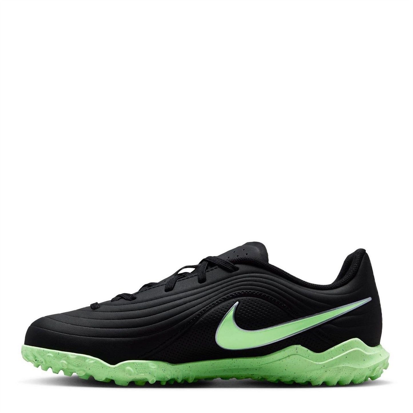 Black-Green - Back - Nike Childrens-Kids Tiempo Club Football Boots