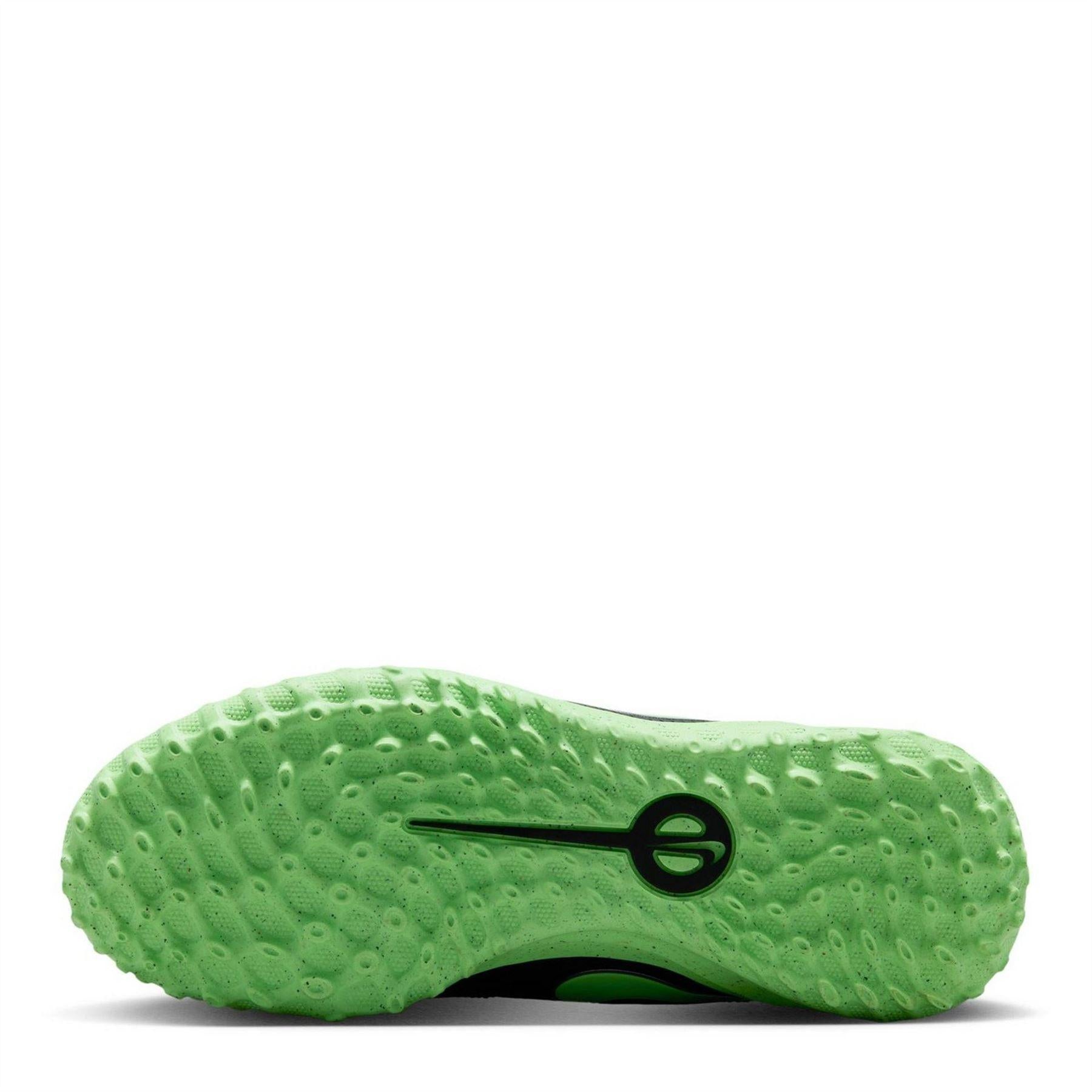 Black-Green - Side - Nike Childrens-Kids Tiempo Club Football Boots
