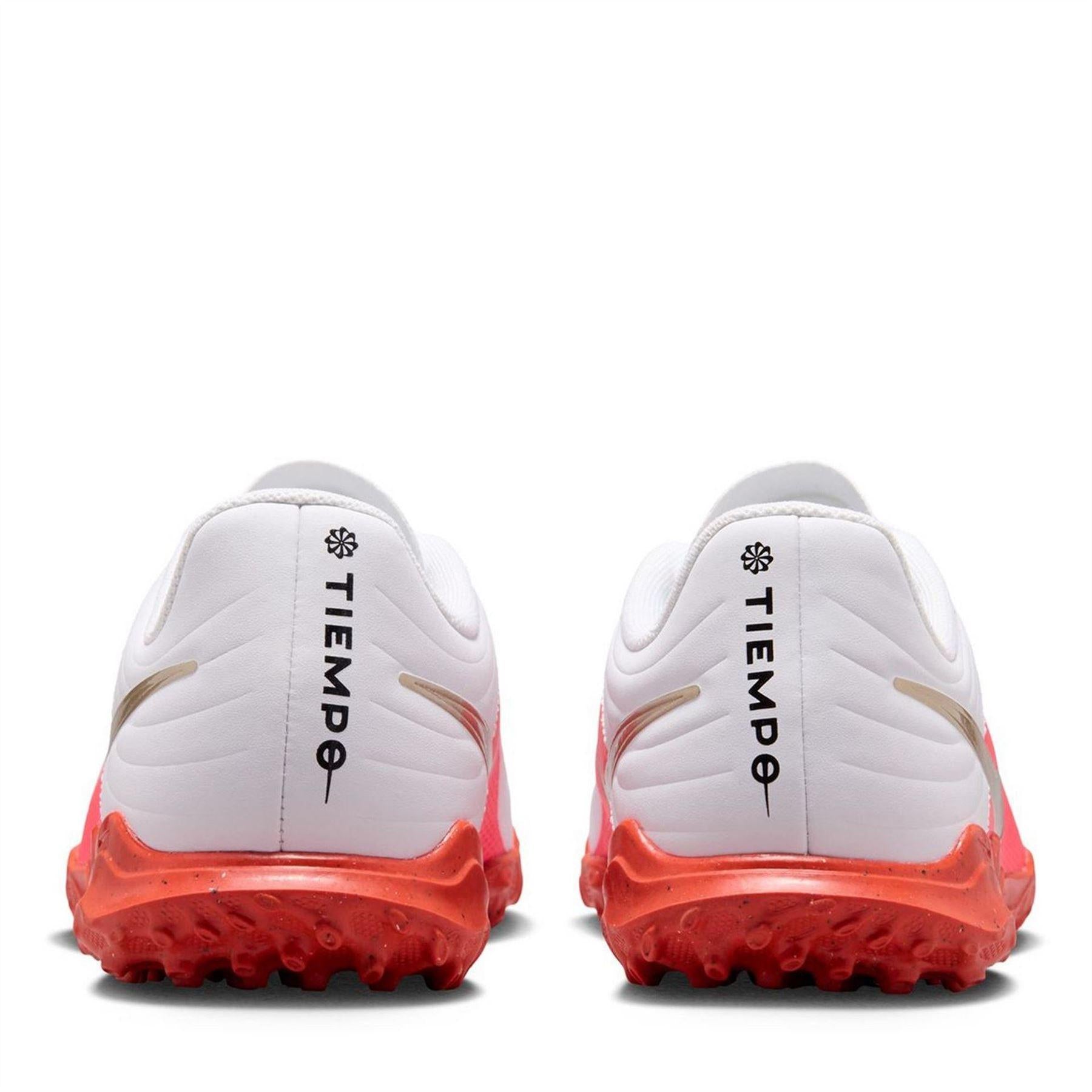 White-Red - Close up - Nike Childrens-Kids Tiempo Club Football Boots