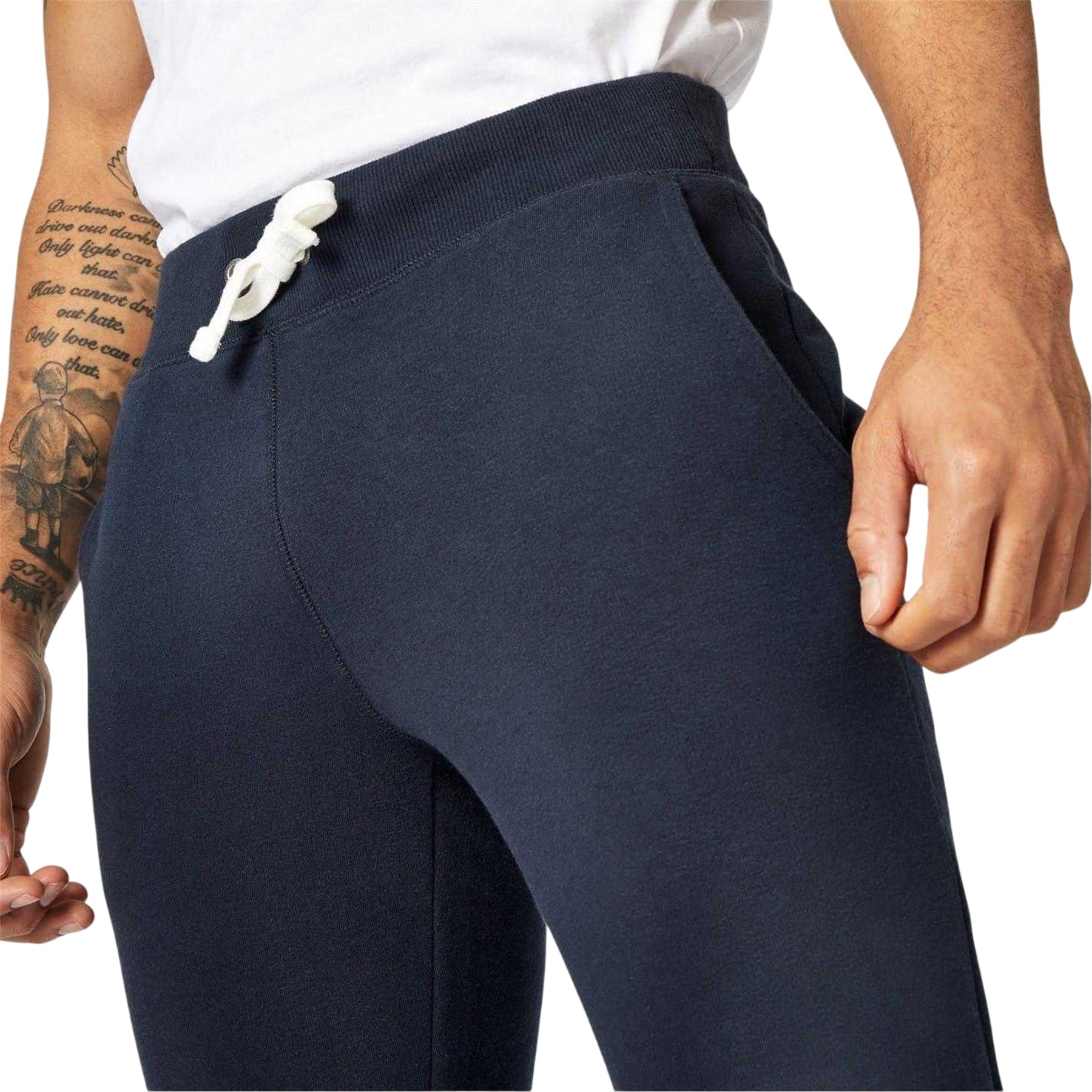 Navy - Side - Jack Wills Mens Logo Slim Joggers