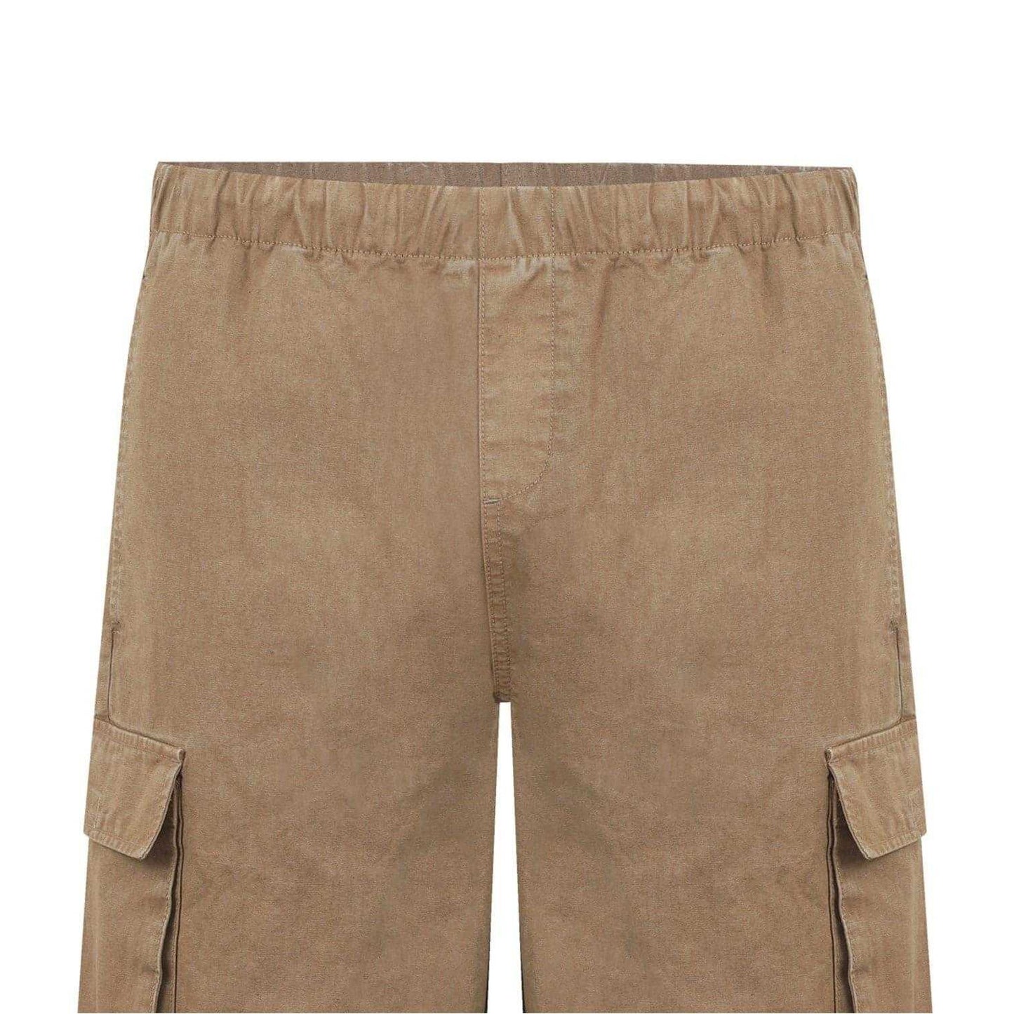 Khaki Green - Side - SoulCal Unisex Adult Wide Leg Cargo Trousers