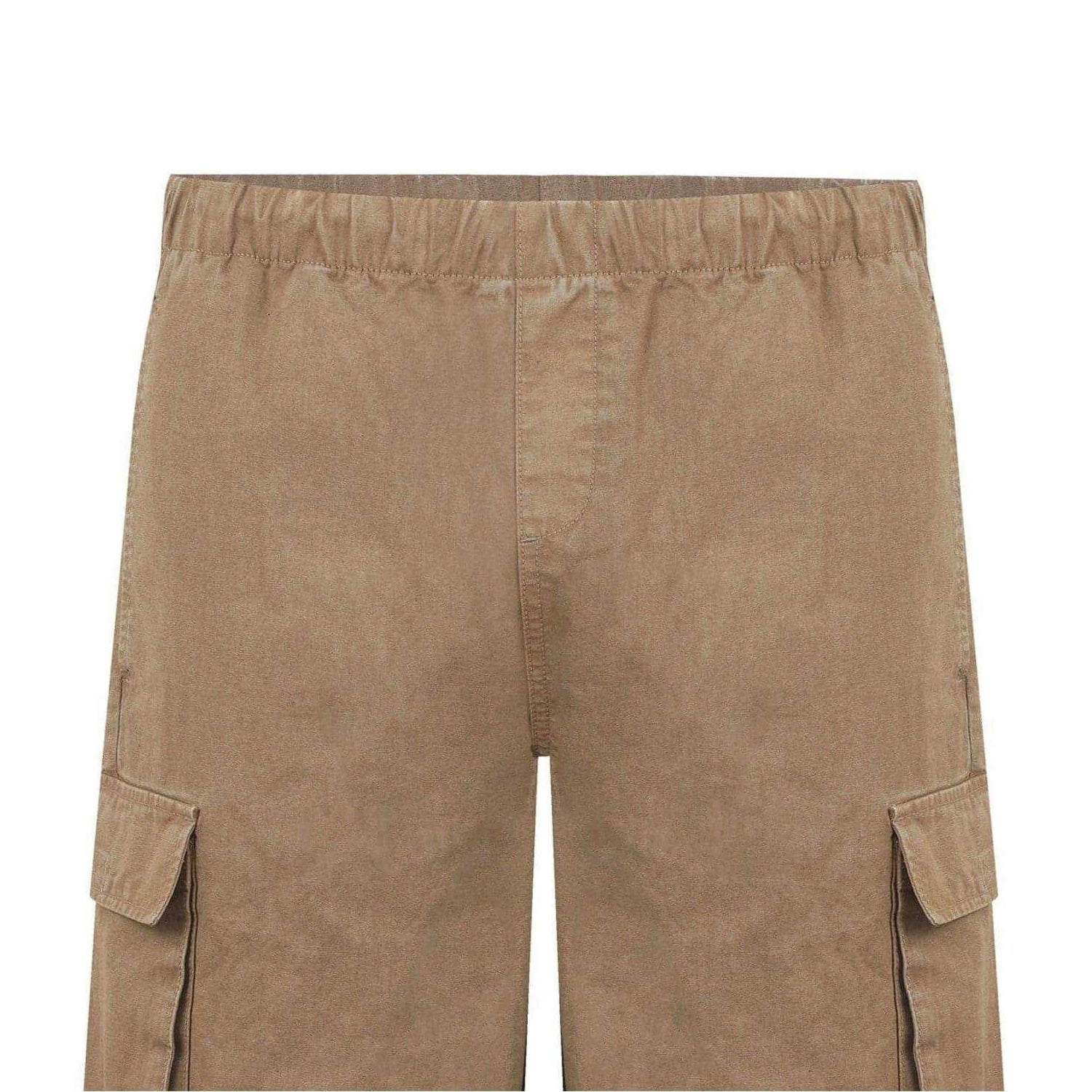 Khaki Green - Side - SoulCal Unisex Adult Wide Leg Cargo Trousers