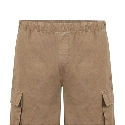 Khaki Green - Side - SoulCal Unisex Adult Wide Leg Cargo Trousers