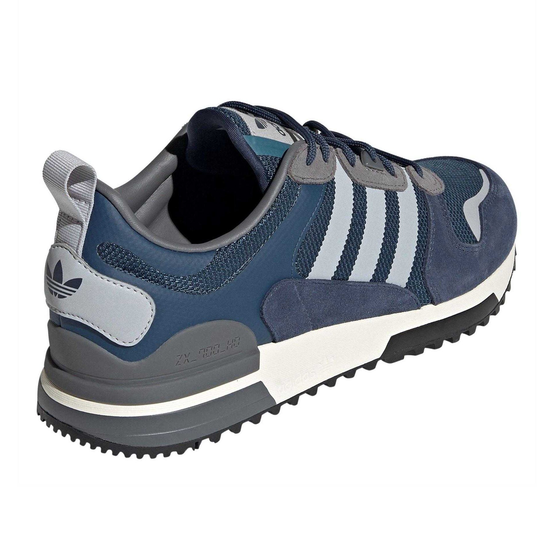 Grey - Back - Adidas Mens ZX 700 HD Suede Low Trainers