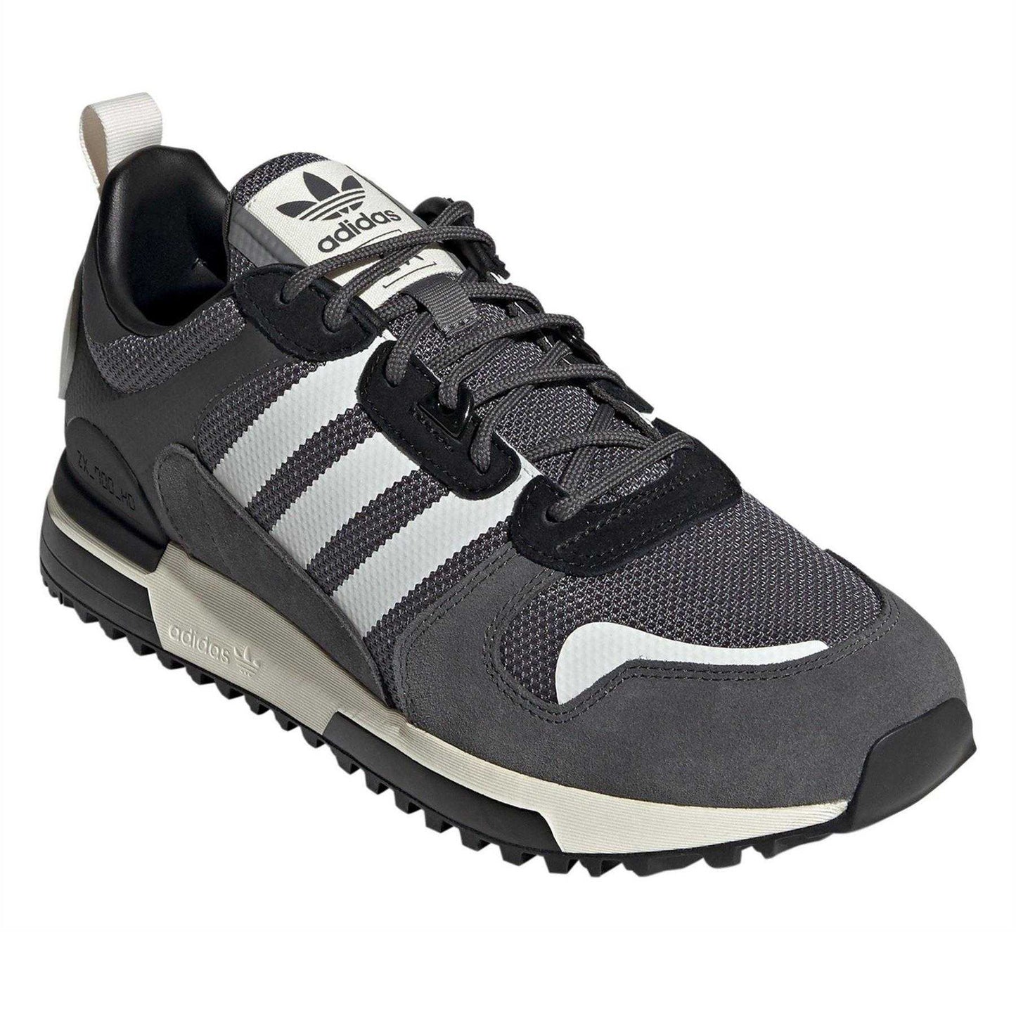 Navy - Front - Adidas Mens ZX 700 HD Suede Low Trainers