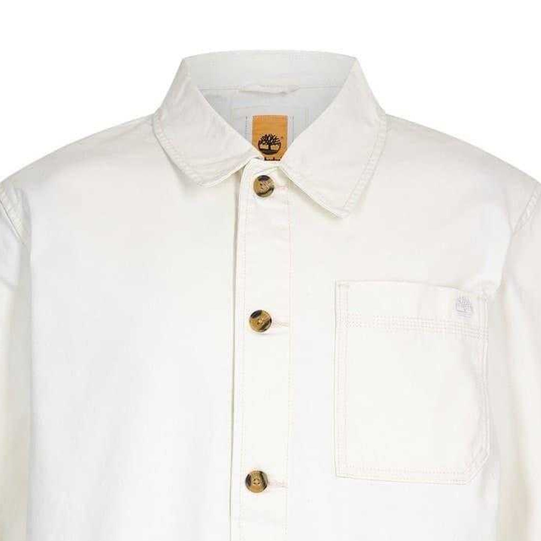 Vintage White - Side - Timberland Mens Canvas Field Jacket