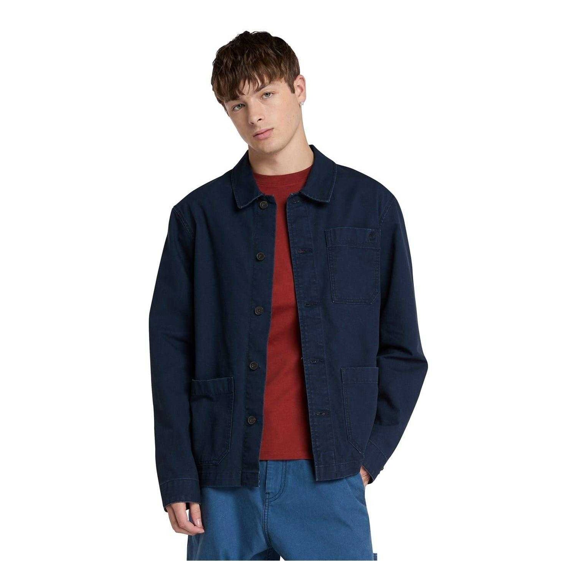 Dark Sapphire - Side - Timberland Mens Canvas Field Jacket