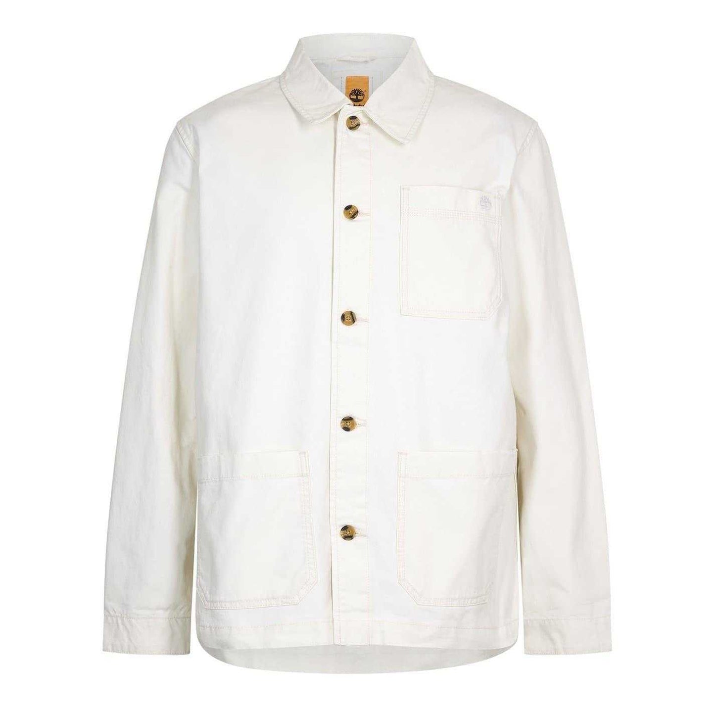 Vintage White - Front - Timberland Mens Canvas Field Jacket