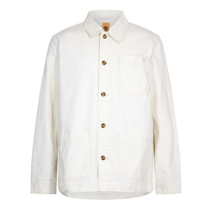 Vintage White - Front - Timberland Mens Canvas Field Jacket