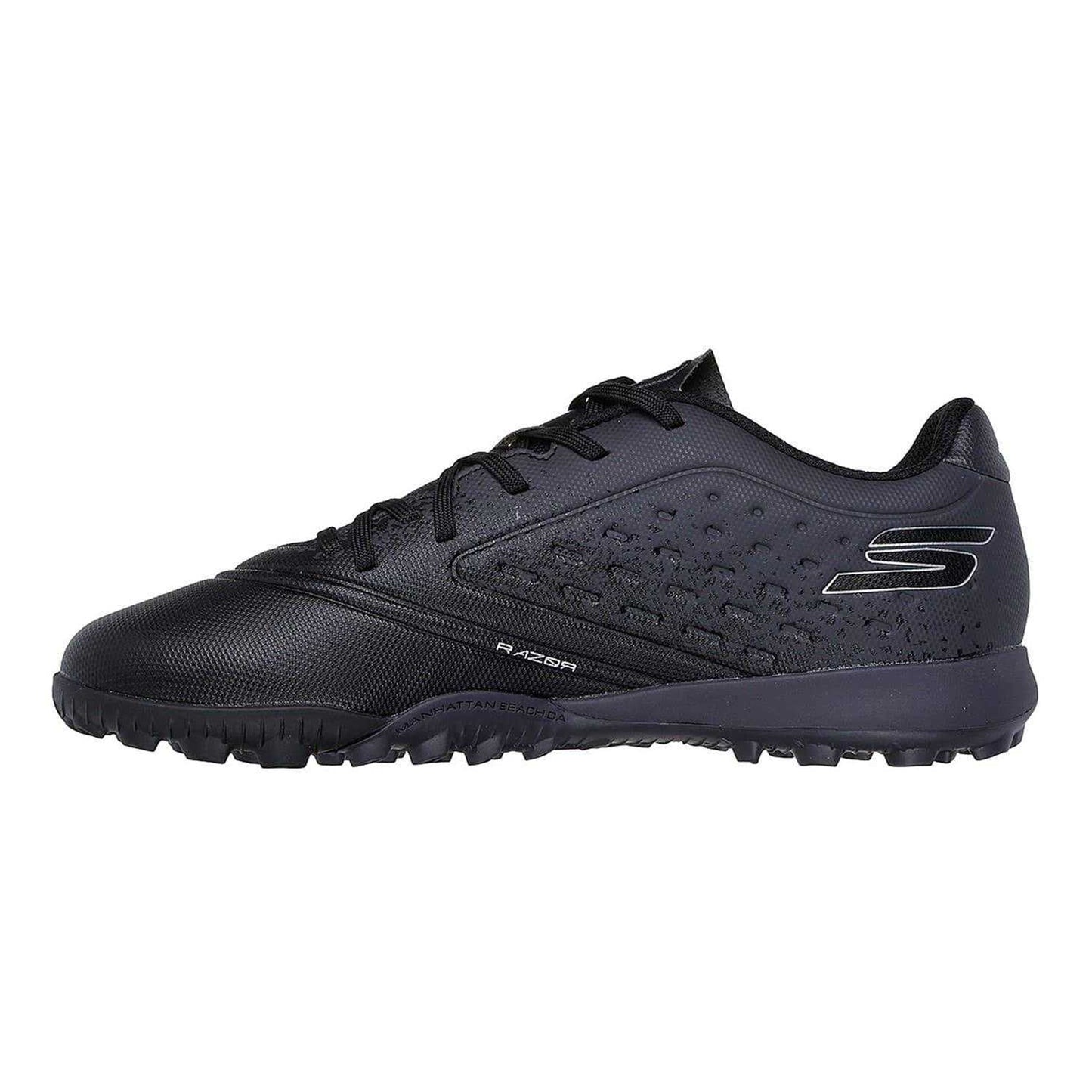Black - Back - Skechers Childrens-Kids Razor Football Astro Turf Trainers