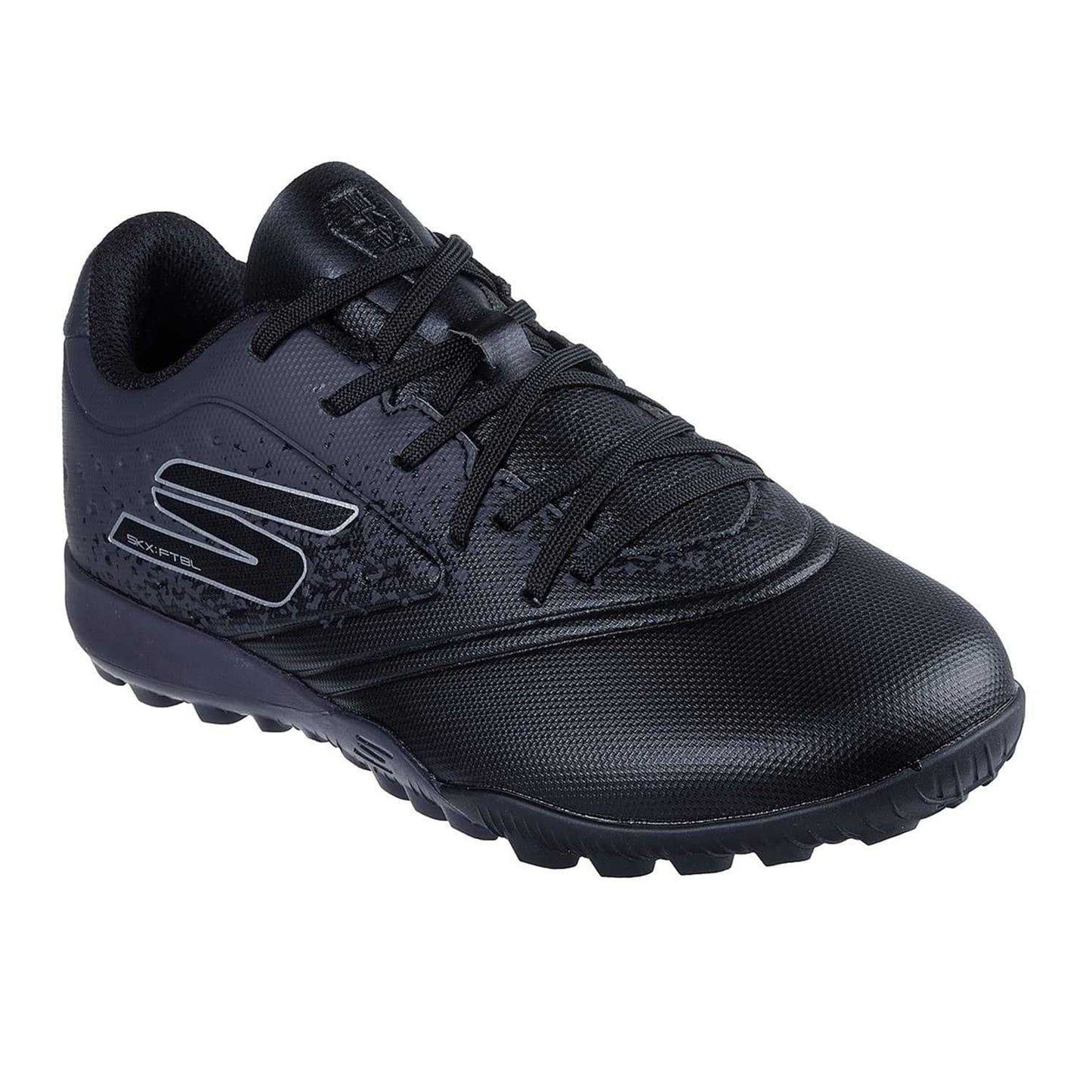 Black - Front - Skechers Childrens-Kids Razor Football Astro Turf Trainers