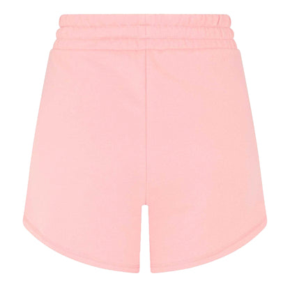 Pink - Back - Puma Womens-Ladies Woven High Waist Sweat Shorts