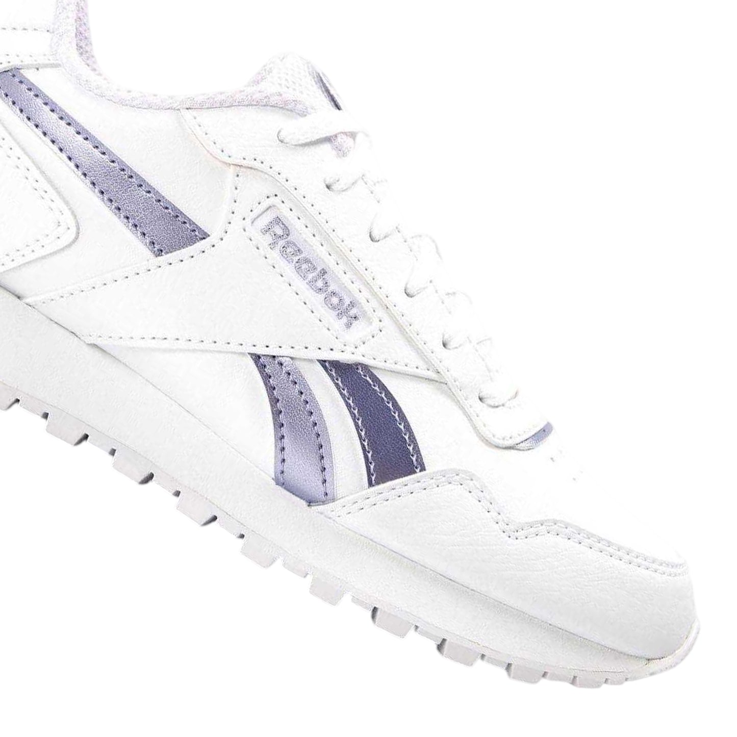 White-Purple - Back - Reebok Childrens-Kids Glide Trainers