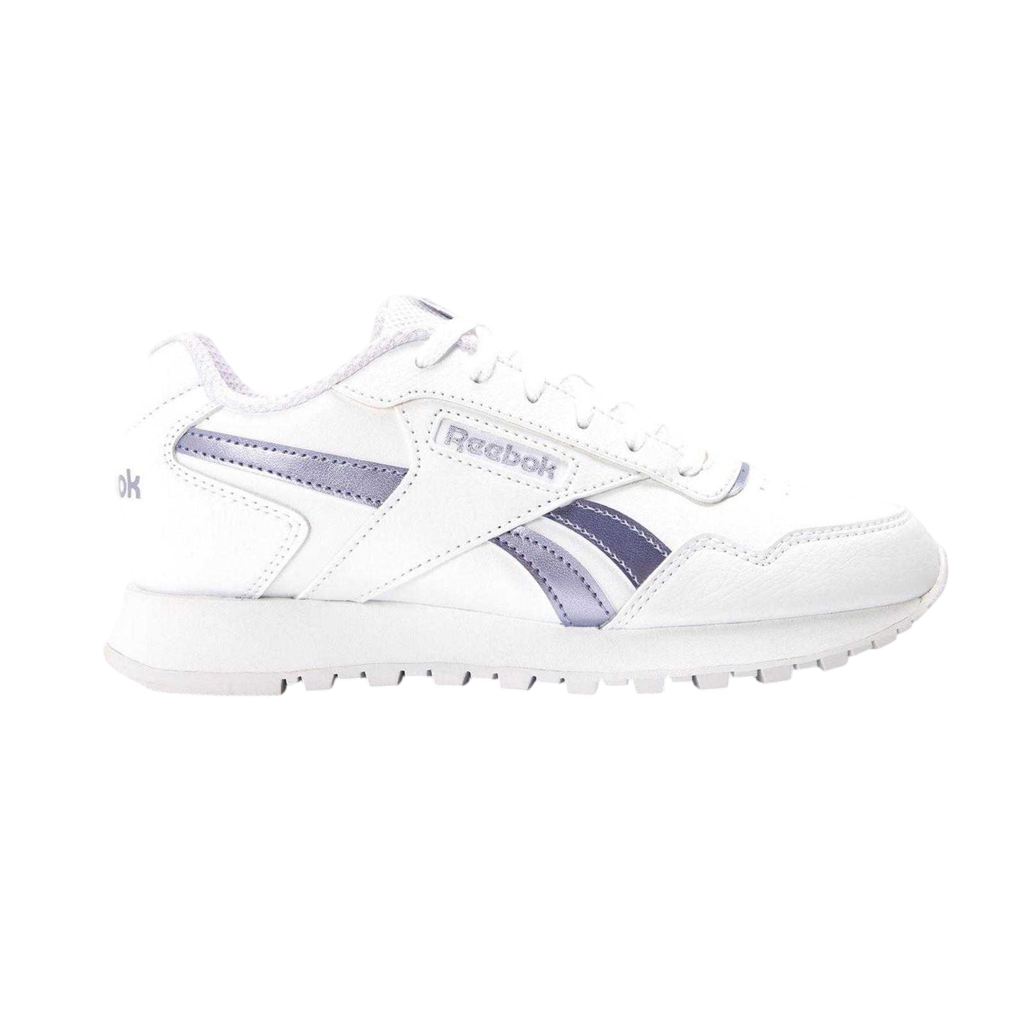 White-Purple - Front - Reebok Childrens-Kids Glide Trainers