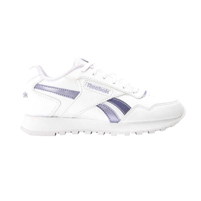 White-Purple - Front - Reebok Childrens-Kids Glide Trainers