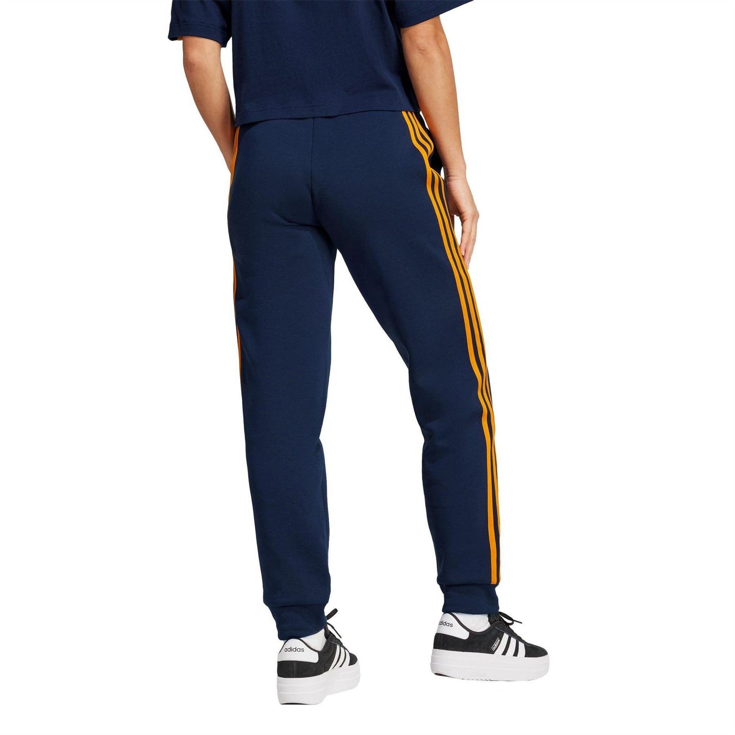 Night Navy - Back - Adidas Womens-Ladies Real Madrid CF Tracksuit Bottoms