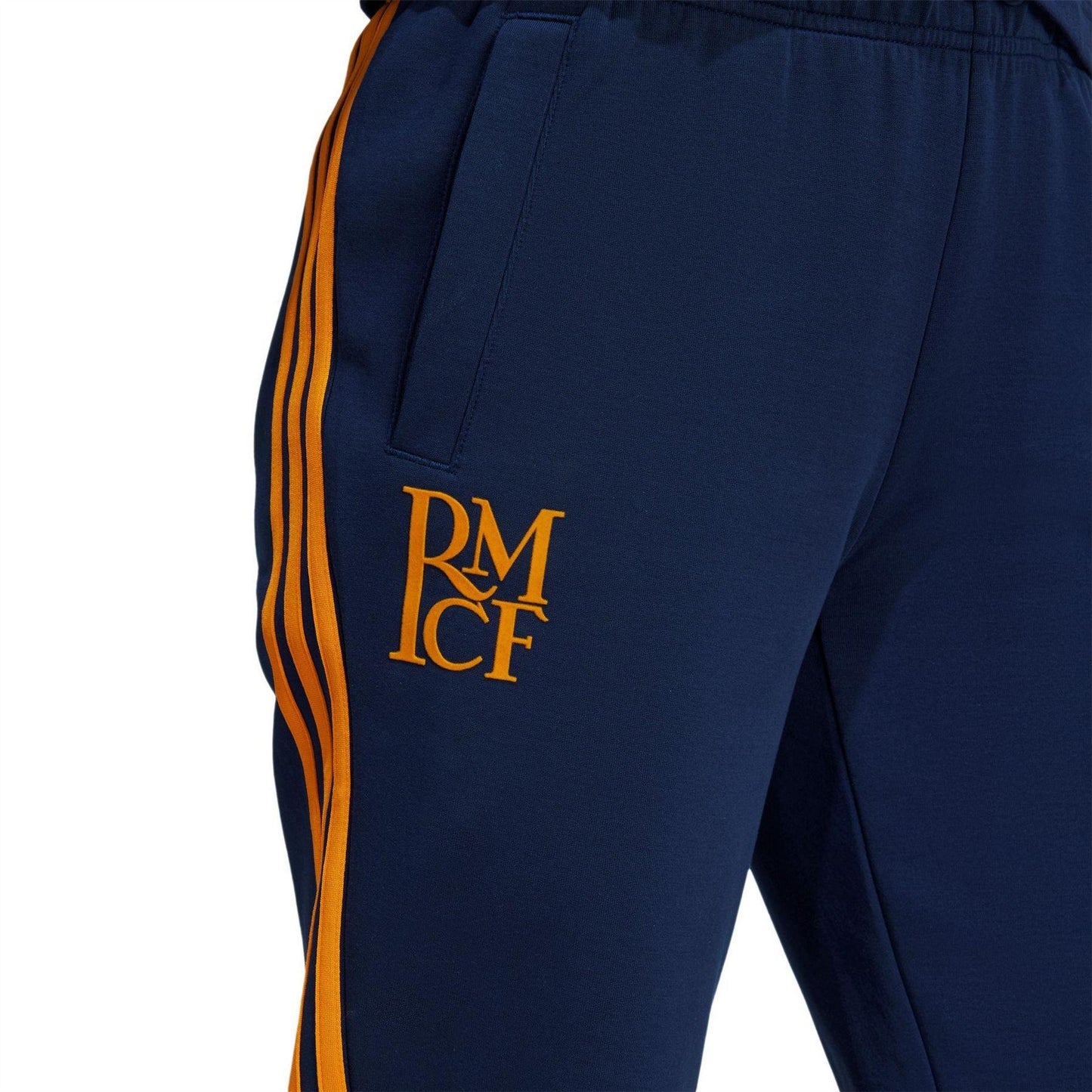 Night Navy - Side - Adidas Womens-Ladies Real Madrid CF Tracksuit Bottoms