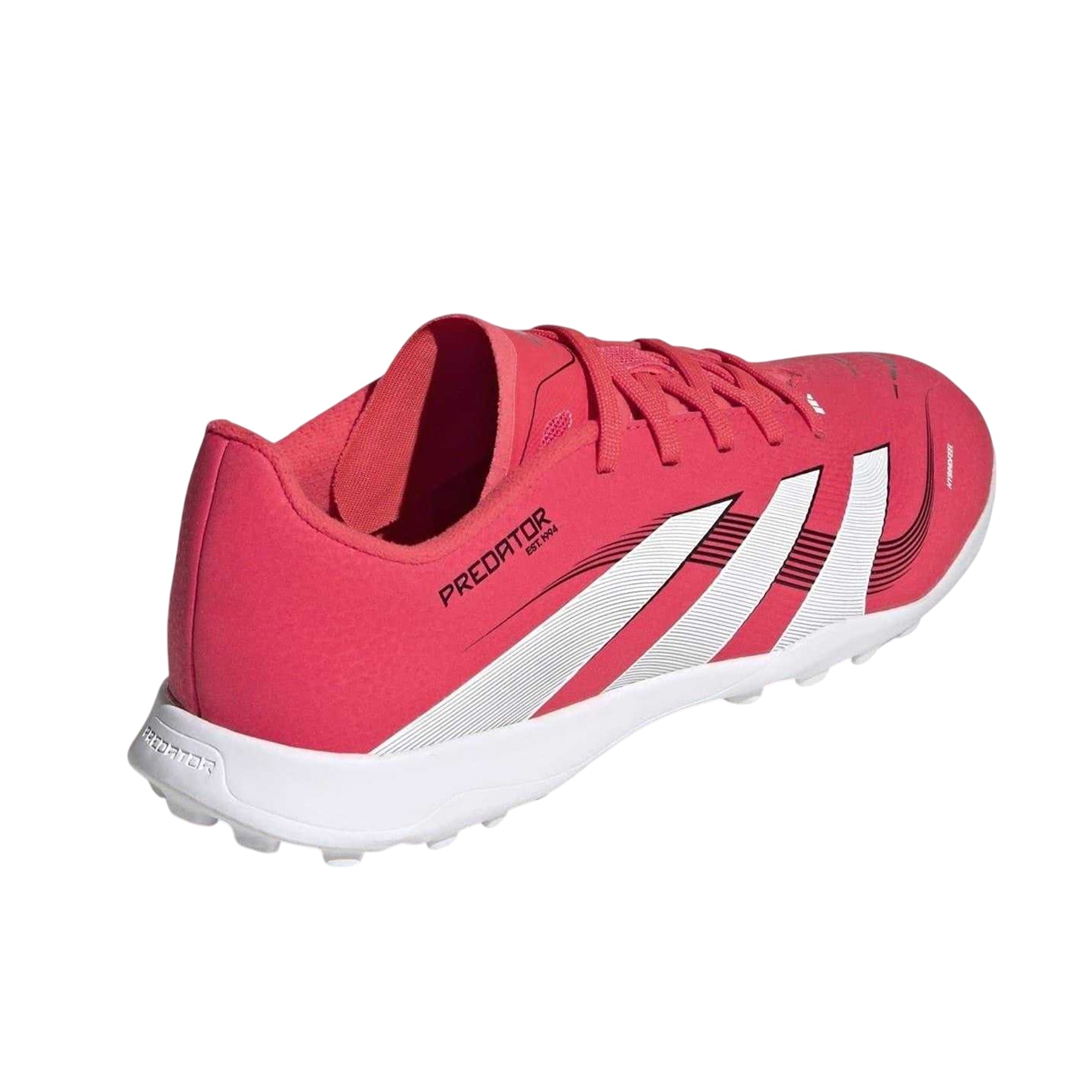 Red-White - Back - Adidas Childrens-Kids Predator League Artificial Ground Football Boots