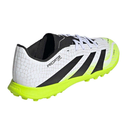 White-Lemon - Back - Adidas Childrens-Kids Predator League Artificial Ground Football Boots