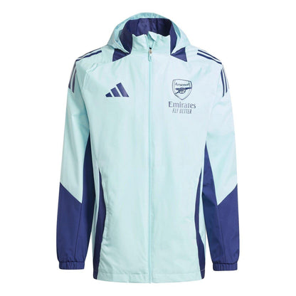 Blue - Front - Adidas Mens 2024-2025 Arsenal FC All Weather Jacket