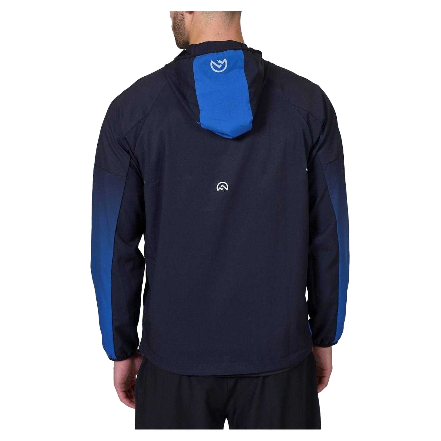 Black-Cobalt - Back - Flux Active Mens Gradient Logo Regular Jacket