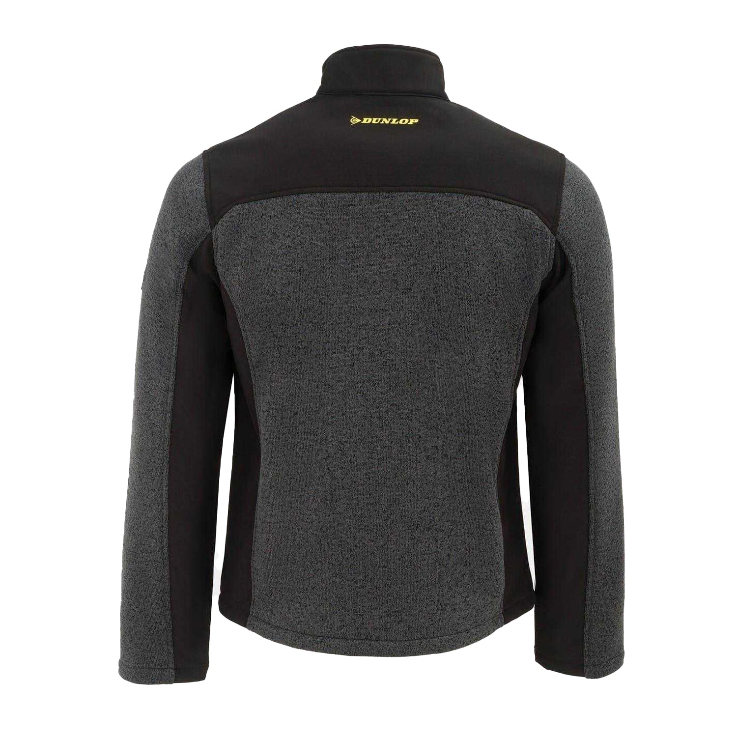 Black-Grey - Back - Dunlop Mens On Site Fleece Jacket
