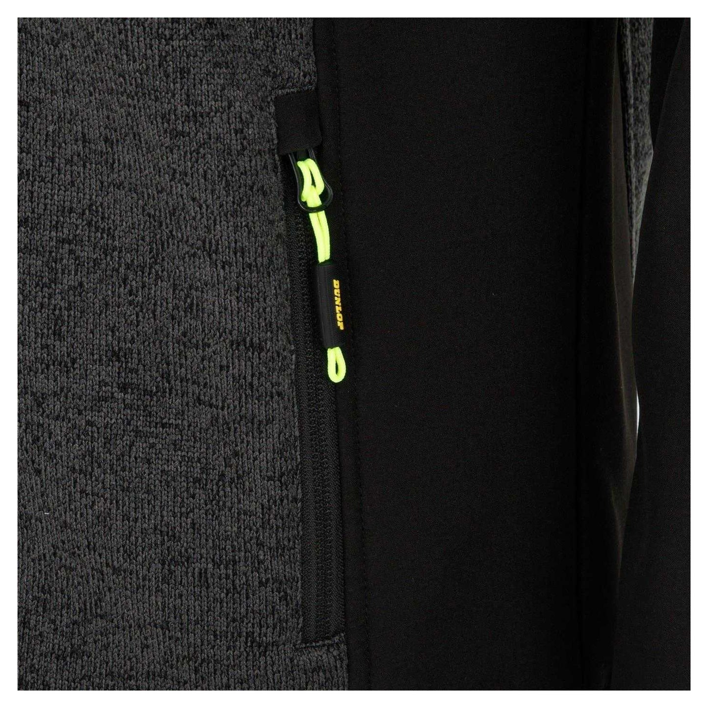 Black-Grey - Side - Dunlop Mens On Site Fleece Jacket