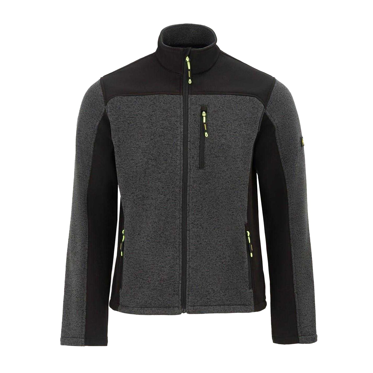 Black-Grey - Front - Dunlop Mens On Site Fleece Jacket