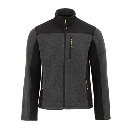 Black-Grey - Front - Dunlop Mens On Site Fleece Jacket