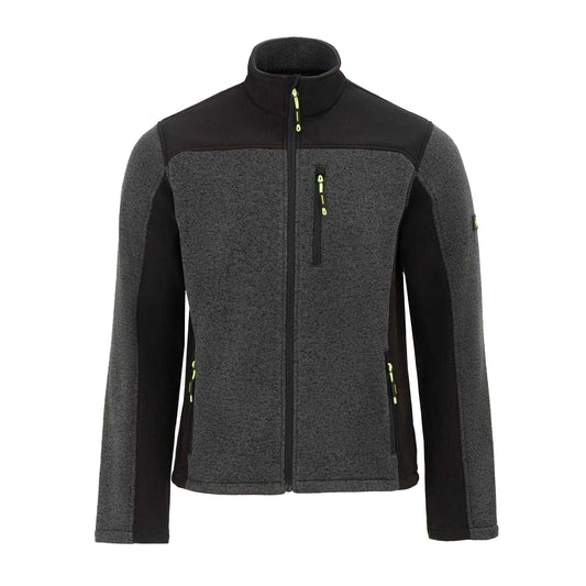 Black-Grey - Front - Dunlop Mens On Site Fleece Jacket