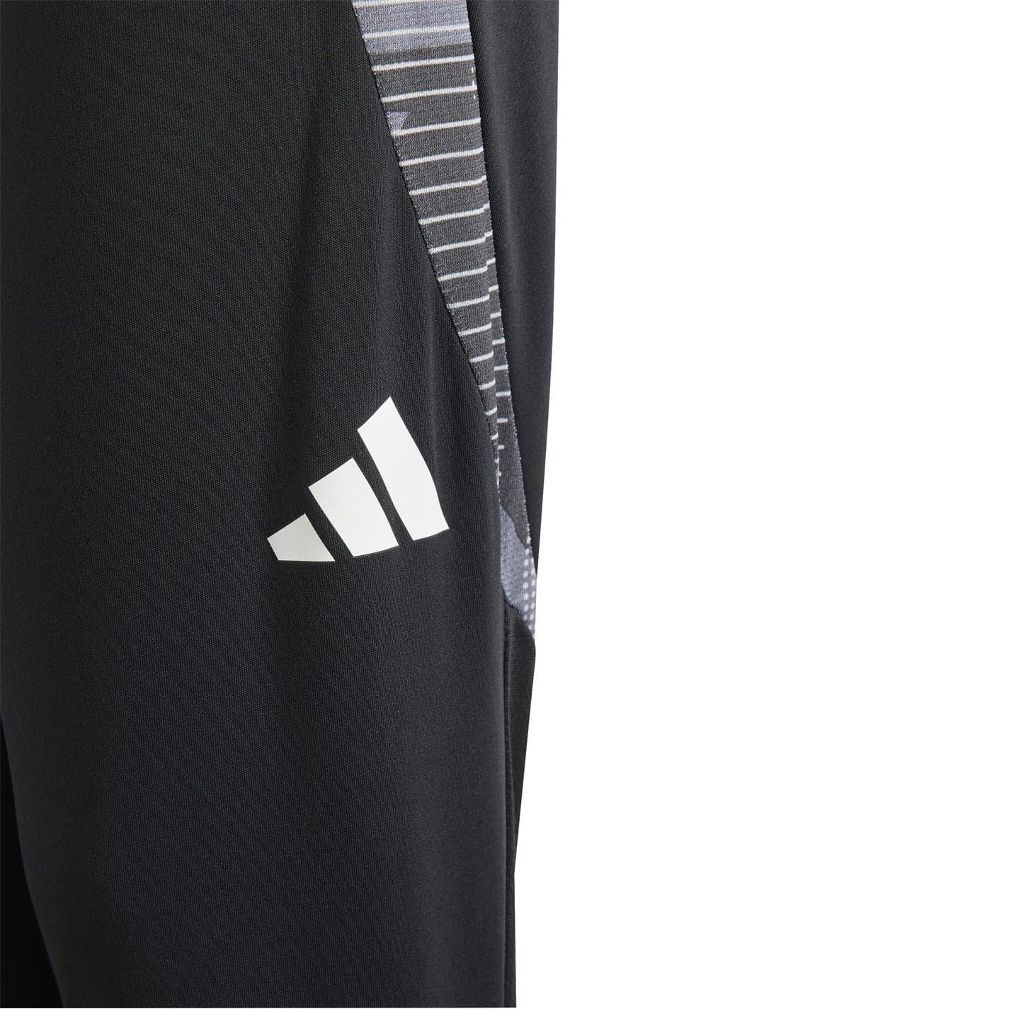 Black-Dark Grey - Side - Adidas Childrens-Kids Tiro 24 Competition Tracksuit Bottoms
