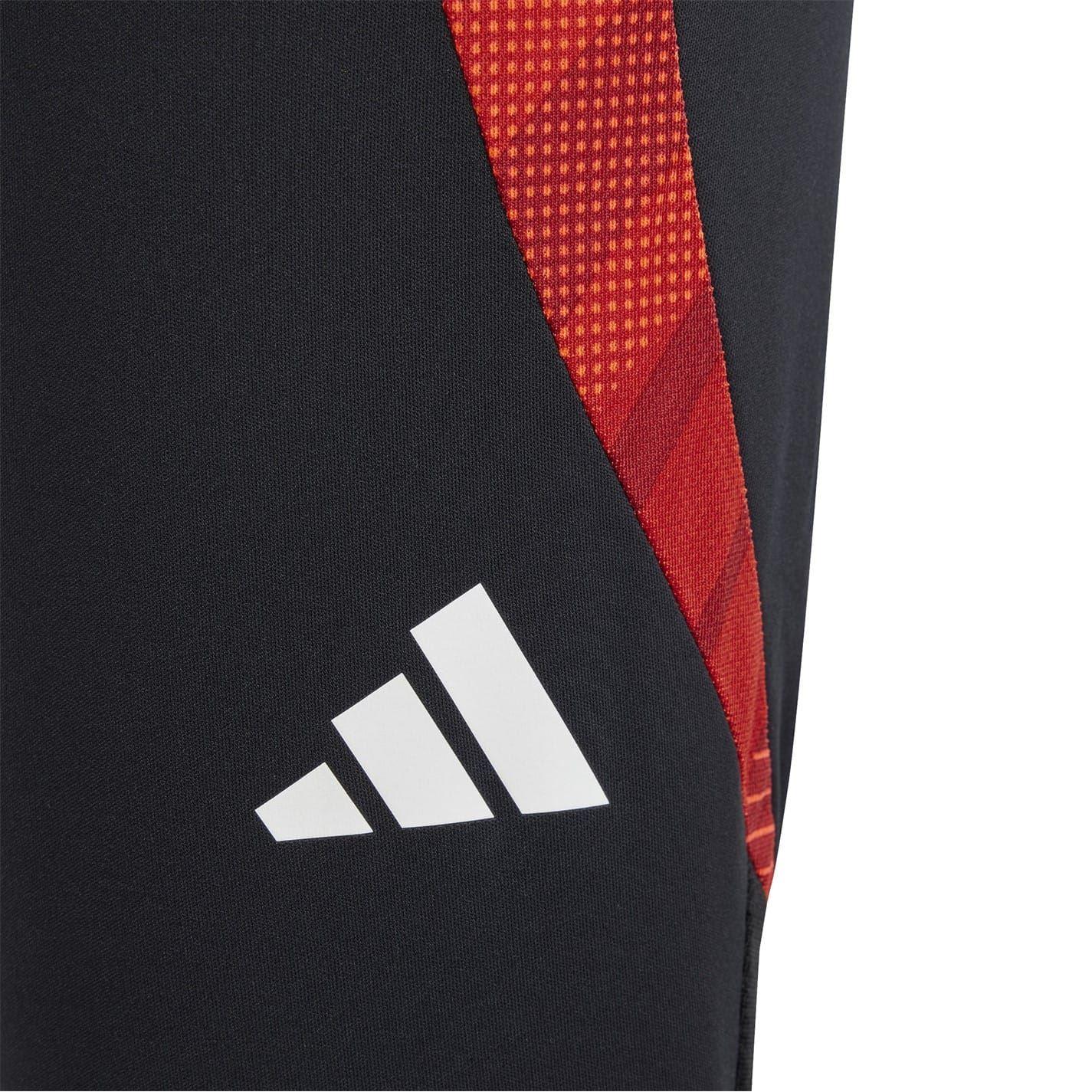 Black-Solar Red - Lifestyle - Adidas Childrens-Kids Tiro 24 Competition Tracksuit Bottoms