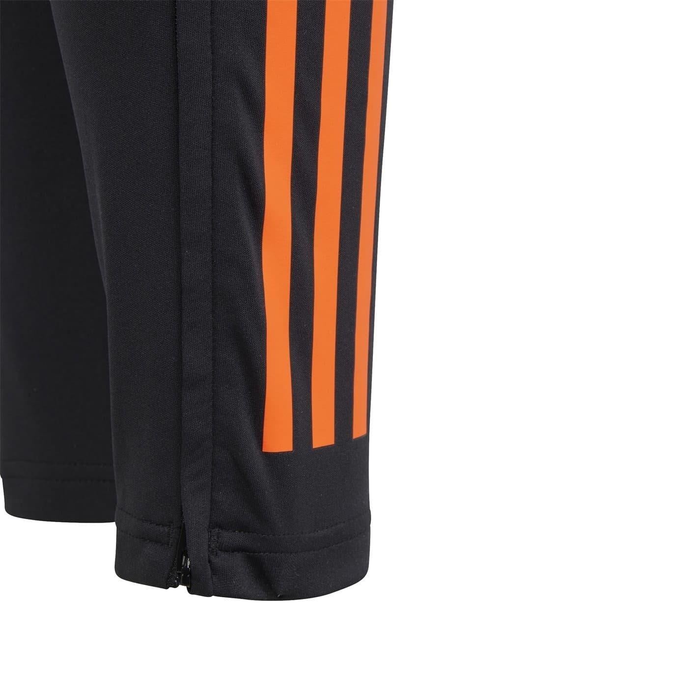 Black-Solar Red - Pack Shot - Adidas Childrens-Kids Tiro 24 Competition Tracksuit Bottoms