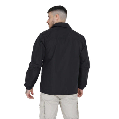 Black - Back - Brave Soul Mens Lightweight Coach Jacket