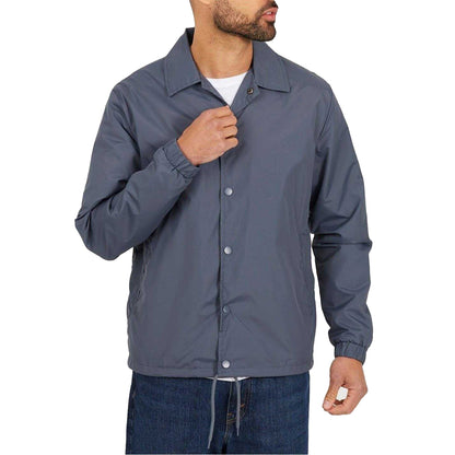 Steel Blue - Front - Brave Soul Mens Lightweight Coach Jacket